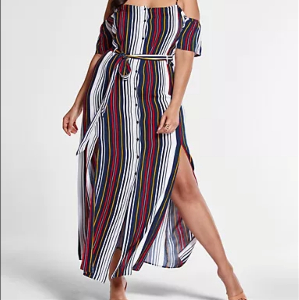 Fashion to Figure Striped Maxi Dress